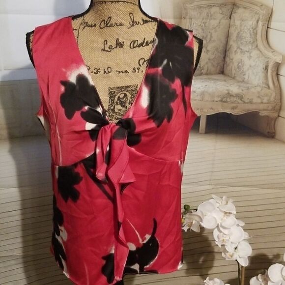 Ann Taylor Petitie Floral Print Blouse-MP - Picture 1 of 6
